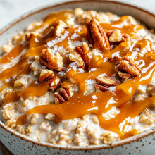 Salted Caramel Pecan Overnight Oats