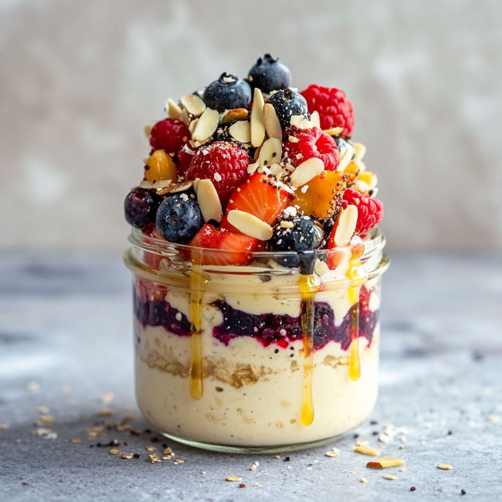 Garden Berry Delight Overnight Oats