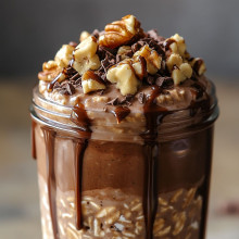  Maple Walnut Chocolate Overnight Oats 