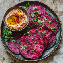 Gluten-Free Beetroot Flatbread