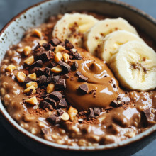 Vegan Chocolate Peanut Butter Oats