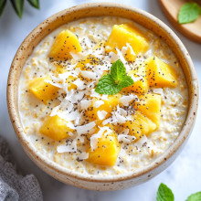 Coconut Pineapple Overnight Oats