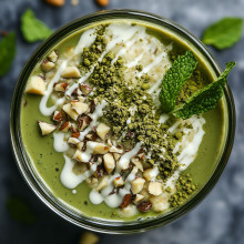 Matcha Green Tea & White Chocolate Overnight Oats