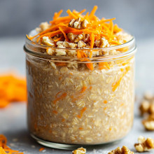 Carrot & Walnut Spring Overnight Oats