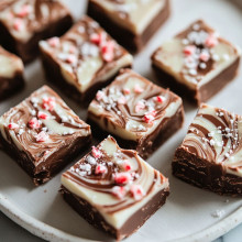 No-Bake Chocolate Peppermint Bark Bites