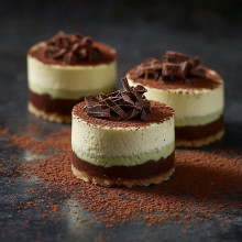 Mint Chocolate Mini Cheesecake