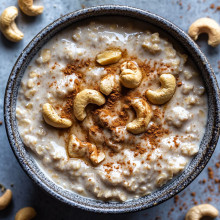  Cashew Butter Cinnamon Overnight Oats 