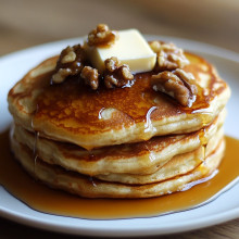 Cozy Maple Walnut Pancakes