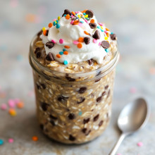  Chocolate Chip Cupcake Overnight Oats 