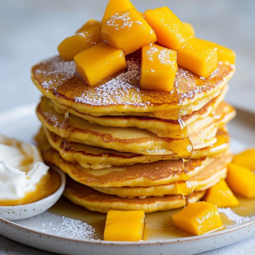 Dairy-Free Mango Pancakes