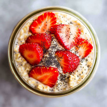 Strawberry Poppy Seed Overnight Oats