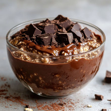 Double Chocolate Fudge Overnight Oats