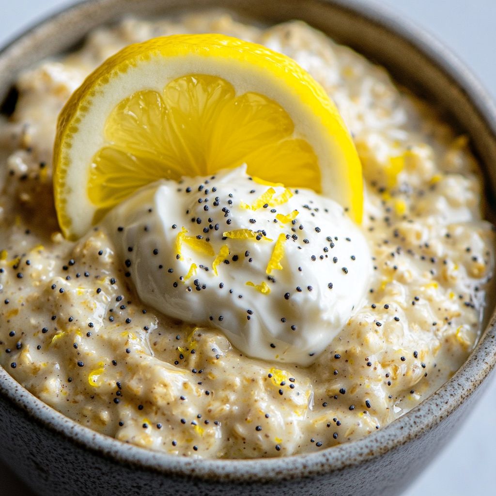 Lemon Poppyseed Muffin Overnight Oats