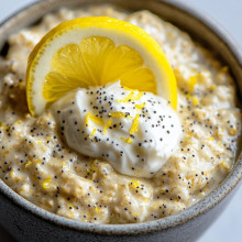 Lemon Poppyseed Muffin Overnight Oats