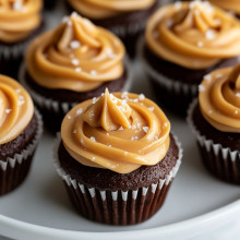 Salted Caramel Mini Cupcakes