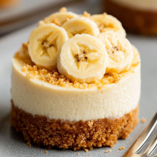 Banana Cream Mini Cheesecake