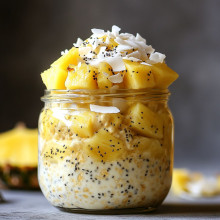 Coconut Pineapple Overnight Oats