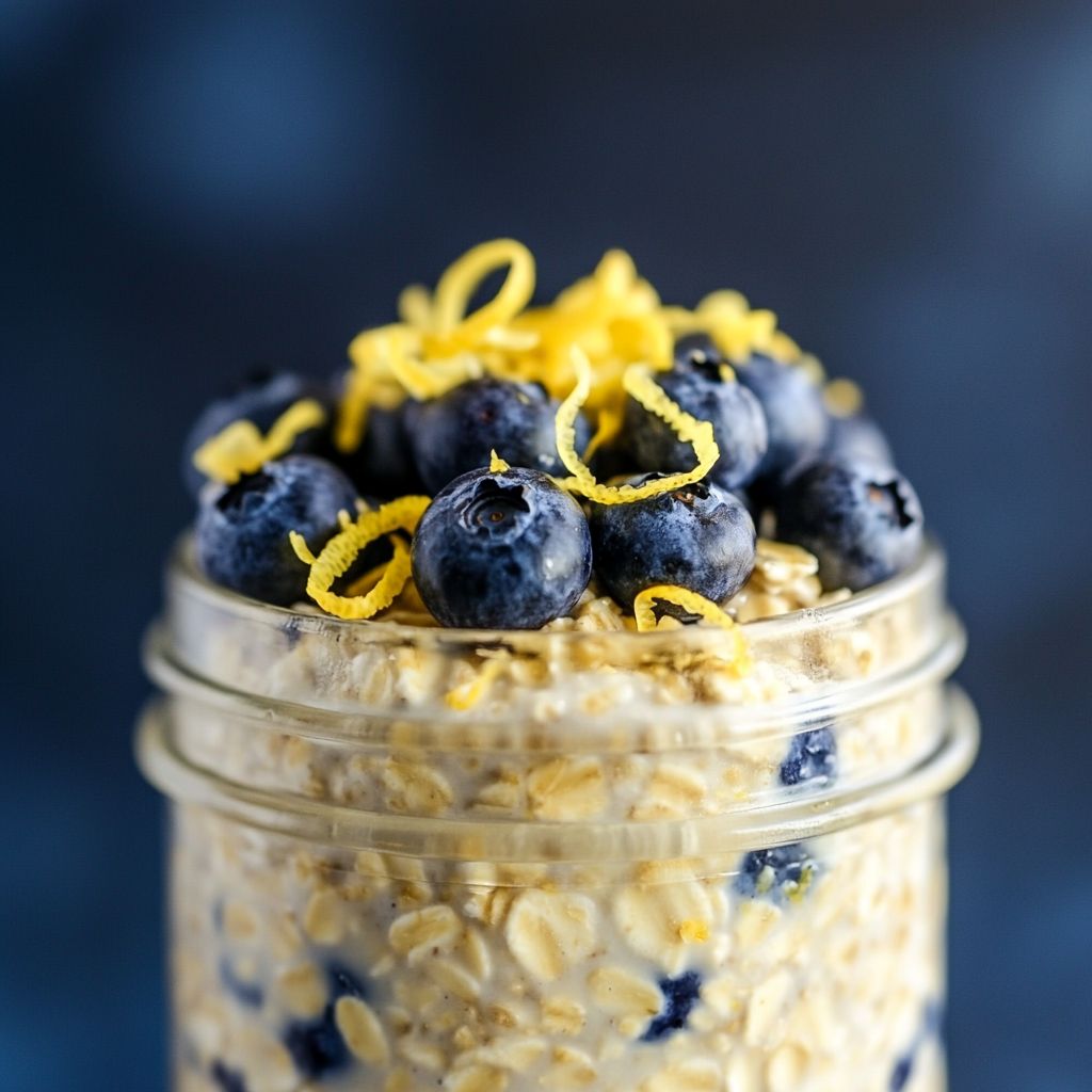 Refreshing Lemon Blueberry Overnight Oats