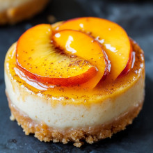 Peach Cobbler Mini Cheesecake