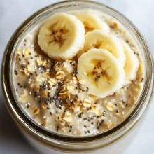 Monster Mash Banana Protein Overnight Oats