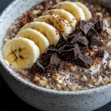 Chocolate Banana Overnight Oats