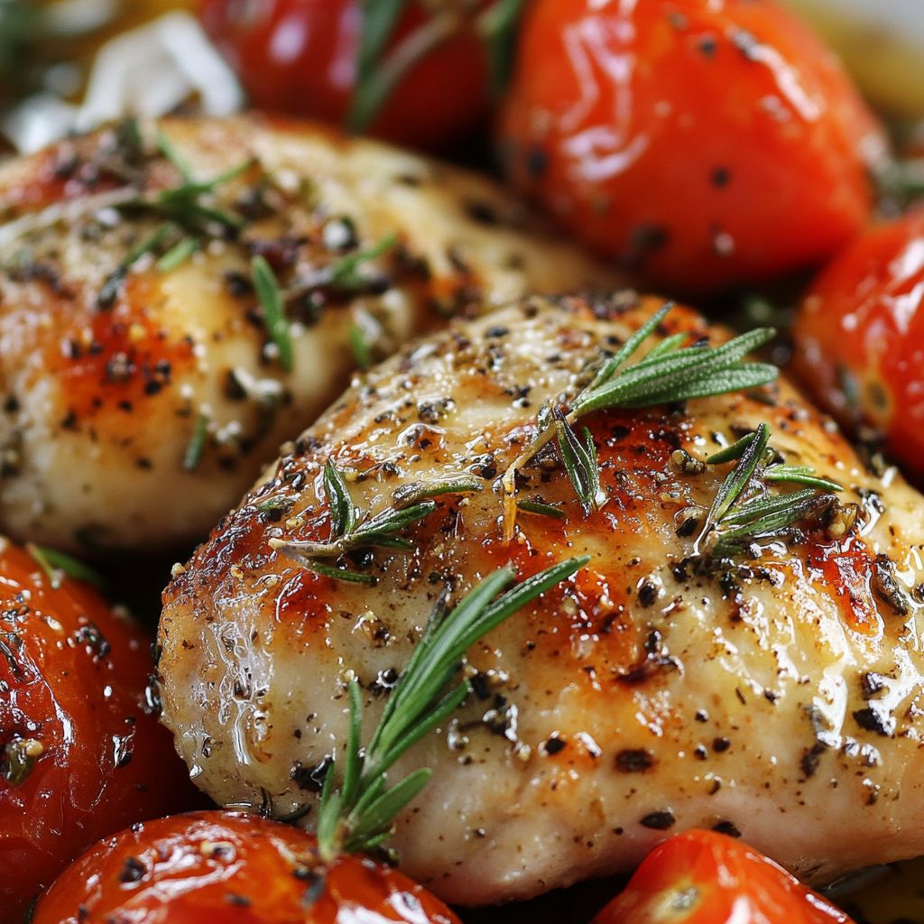 Italian Herb Chicken with Roasted Tomatoes