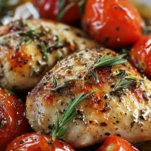 Italian Herb Chicken with Roasted Tomatoes