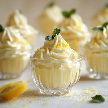 Mini Lemon Mousse Cups