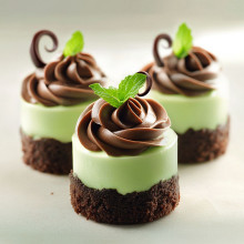 Mint Chocolate Mini Cheesecake