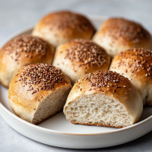 Simple Flaxseed Rolls