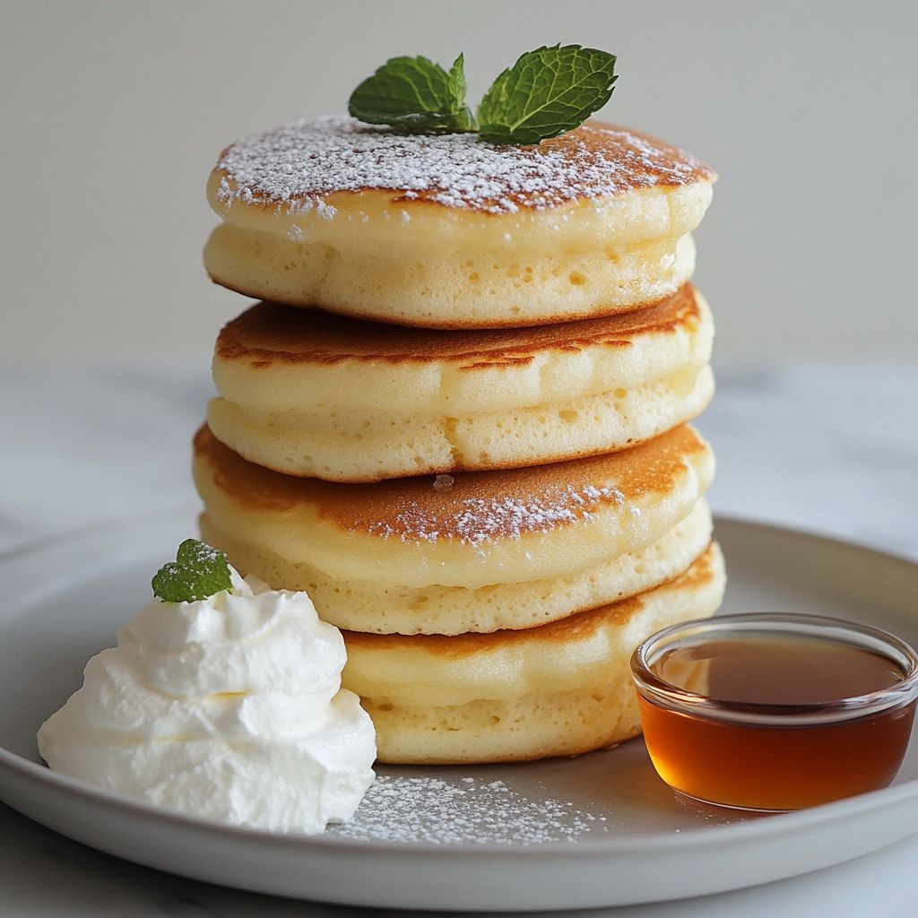 Japanese Soufflé Pancakes Extra Fluffy