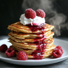 Raspberry Ripple Pancakes