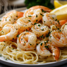 Christmas Eve Garlic Butter Shrimp
