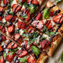 Strawberry Basil Flatbread