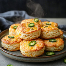 Low-Carb Jalapeño Cheddar Biscuits