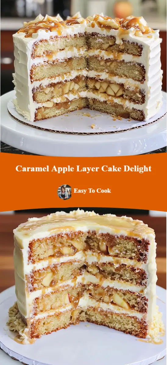Caramel Apple Layer Cake Delight