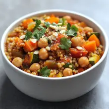 One-Pot Moroccan Chickpea and Couscous Stew