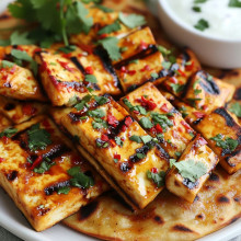  Spicy Tofu Flatbread 