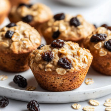 Oatmeal Raisin Mini Muffins