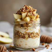 Apple Crisp Overnight Oats