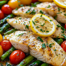 Sheet Pan Lemon Garlic Tilapia