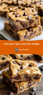 Chocolate Chip Cookie Bars Delight