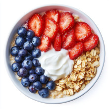 Fourth of July Red White Blue Oats