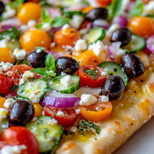 Mediterranean Veggie Flatbread