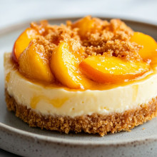 Peach Cobbler Mini Cheesecake