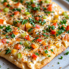 Pimento Cheese Flatbread Pizza