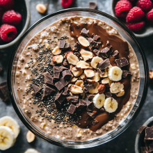 Hazelnut Chocolate Overnight Oats