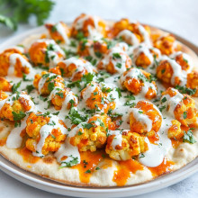 Buffalo Cauliflower Flatbread