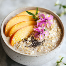 Peach Blossom Overnight Oats
