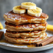  Banana Cinnamon Pancakes 